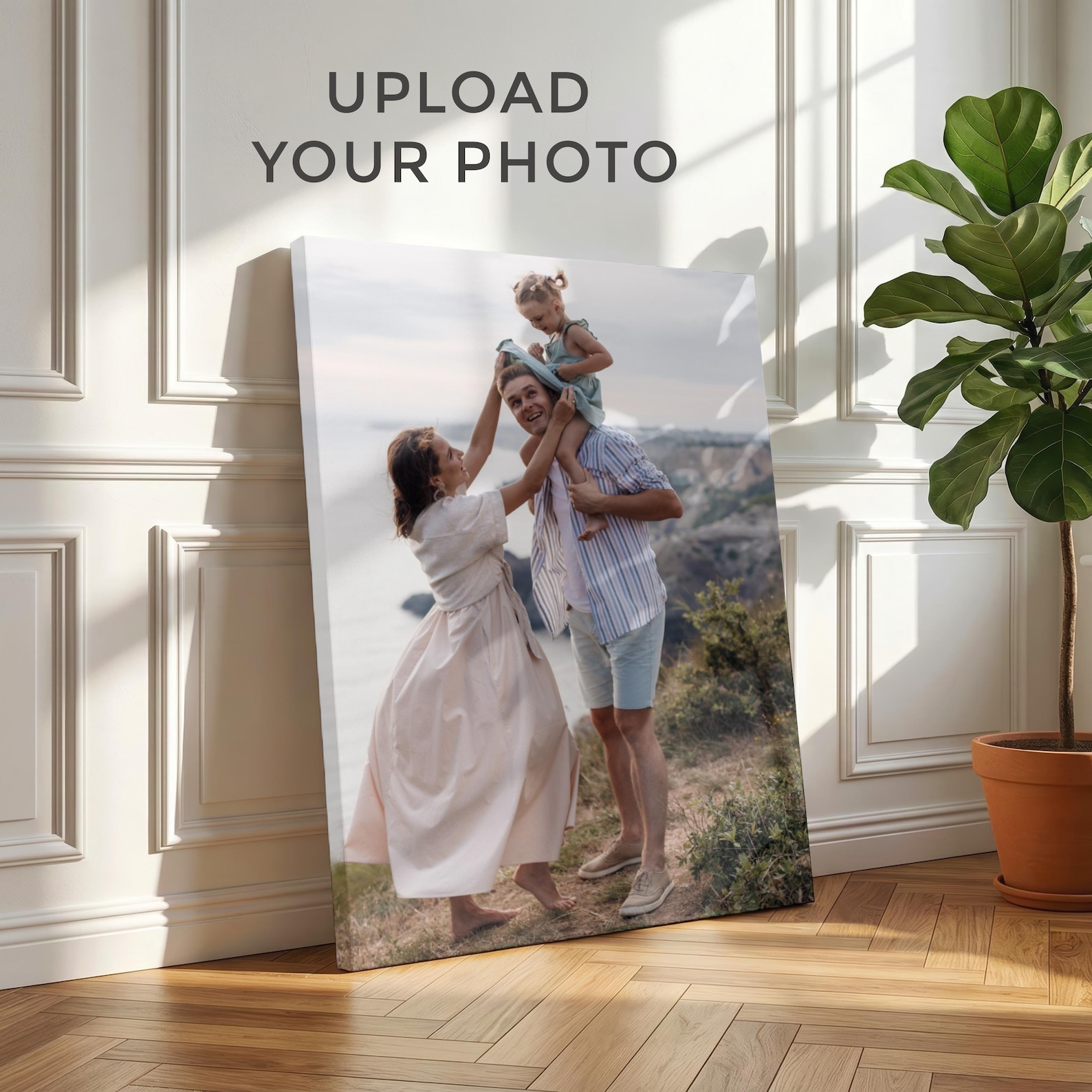 Pet Portrait Custom - Gepersonaliseerd fotocanvas, op maat gemaakte familie-wanddecoratie,