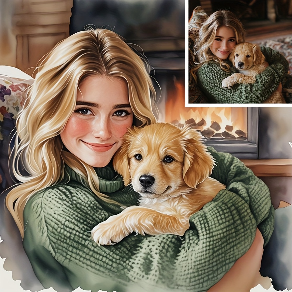 Pet Portrait Custom - Op maat gemaakte fotoprint op canvas