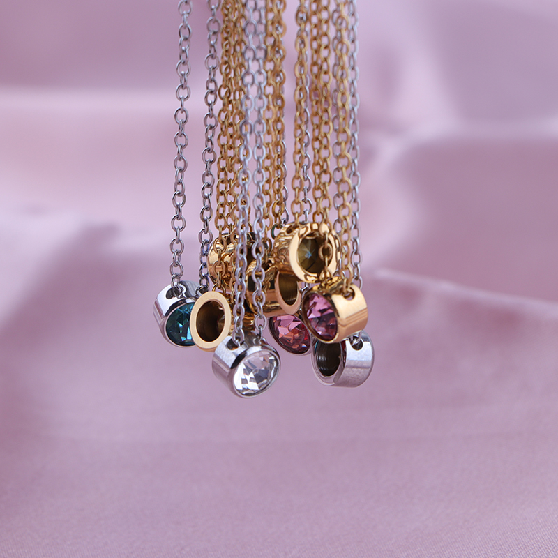 Roestvrij staal 12 geboorteste - Birth Flower Necklace recensie en prijs