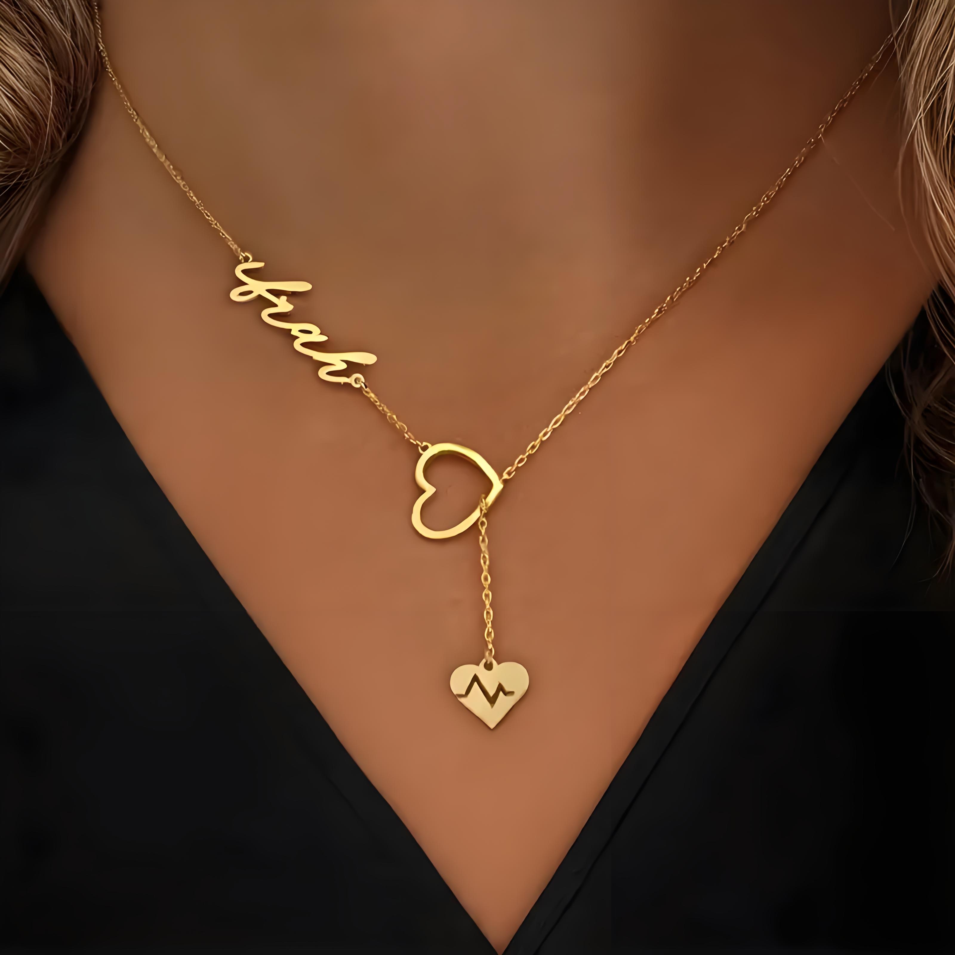 Gepersonaliseerde paar hartsla - Birth Flower Necklace recensie en prijs