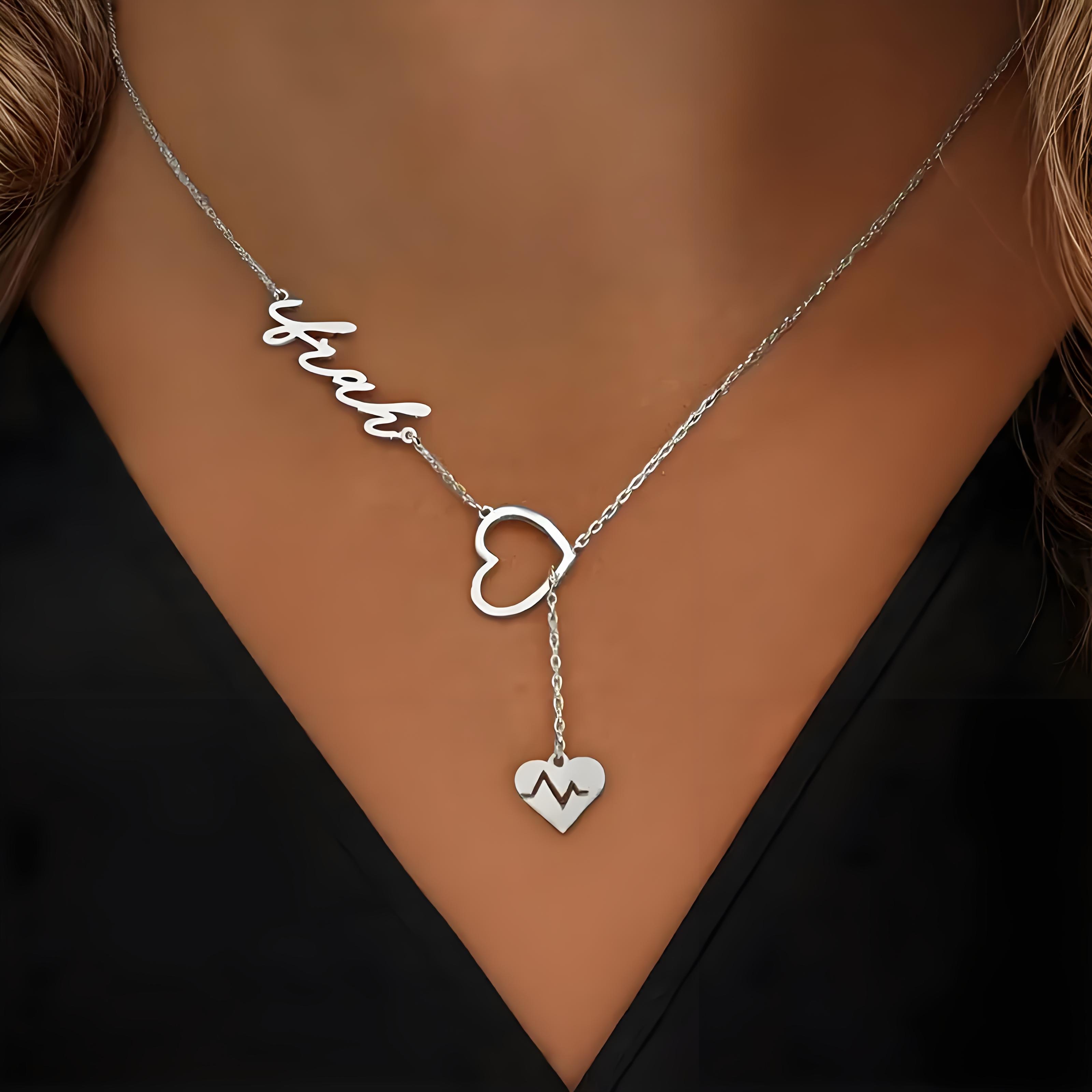 Gepersonaliseerde paar hartsla - Birth Flower Necklace recensie en prijs